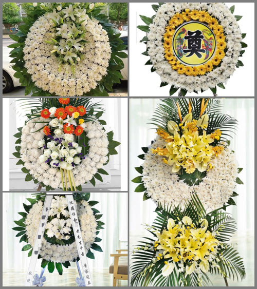 安徽六安市霍邱县石店镇郑塔村花圈速递